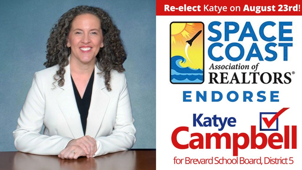 Space Coast Realtors Assocaition endorse Katye Campbell