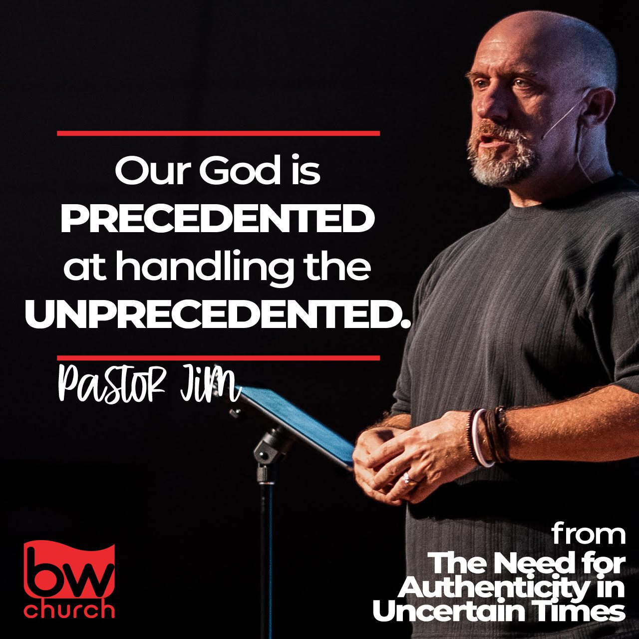 Jim - precedented unprecedented
